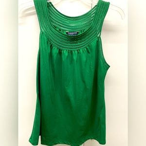 Banana Republic green sleeveless blouse, size small